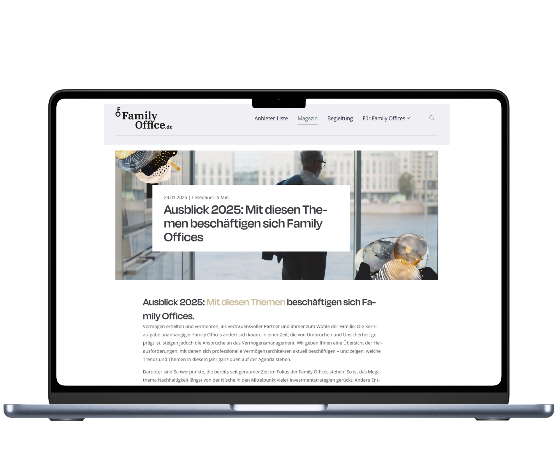 Family Office Guidance - Ausblick 2025 Family Office Guidance - Ausblick 2025